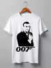 Заказать мужскую футболку в Москве. Футболка классическая James Bond от Leichenwagen - готовые дизайны и нанесение принтов.