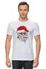 Заказать мужскую футболку в Москве. Футболка классическая Санта Клаус от YellowCloverShop - готовые дизайны и нанесение принтов.