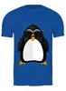 Заказать мужскую футболку в Москве. Футболка классическая Пингвин от nadegda - готовые дизайны и нанесение принтов.