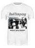 Заказать мужскую футболку в Москве. Футболка классическая группа "Bad Company" от Fedor - готовые дизайны и нанесение принтов.
