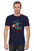 Заказать мужскую футболку в Москве. Футболка классическая Галактика  от Print design  - готовые дизайны и нанесение принтов.
