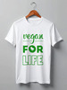 Заказать мужскую футболку в Москве. Футболка классическая Vegan for life от catification - готовые дизайны и нанесение принтов.