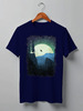 Заказать мужскую футболку в Москве. Футболка классическая Moon Rider от oneredfoxstore@gmail.com - готовые дизайны и нанесение принтов.