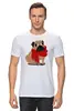 Заказать мужскую футболку в Москве. Футболка классическая Мопс (Pug) от fanart - готовые дизайны и нанесение принтов.