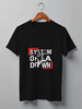 Заказать мужскую футболку в Москве. Футболка классическая System of a down (logo) от Денис - готовые дизайны и нанесение принтов.