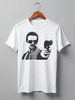 Заказать мужскую футболку в Москве. Футболка классическая Gun Man T-shirt от Hangover - готовые дизайны и нанесение принтов.