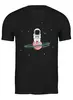 Заказать мужскую футболку в Москве. Футболка классическая Космонавт на Сатурне от MariYang  - готовые дизайны и нанесение принтов.