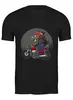 Заказать мужскую футболку в Москве. Футболка классическая Байкер от T-shirt print  - готовые дизайны и нанесение принтов.