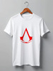 Заказать мужскую футболку в Москве. Футболка классическая assassins creed (logo) от melihovasm@yandex.ru - готовые дизайны и нанесение принтов.