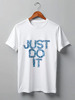 Заказать мужскую футболку в Москве. Футболка классическая Just do it от YellowCloverShop - готовые дизайны и нанесение принтов.