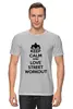 Заказать мужскую футболку в Москве. Футболка классическая Keep calm and love street workout от sabirzanov2015@mail.ru - готовые дизайны и нанесение принтов.