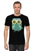 Заказать мужскую футболку в Москве. Футболка классическая Owl Here от oneredfoxstore@gmail.com - готовые дизайны и нанесение принтов.
