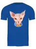 Заказать мужскую футболку в Москве. Футболка классическая Египетский котик от Print design  - готовые дизайны и нанесение принтов.