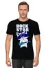 Заказать мужскую футболку в Москве. Футболка классическая Rock Star от T-shirt print  - готовые дизайны и нанесение принтов.
