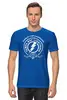 Заказать мужскую футболку в Москве. Футболка классическая Tampa Bay Lightning Stanley Cup Champions 2020 от KutvinoV.com  - готовые дизайны и нанесение принтов.
