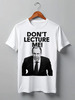 Заказать мужскую футболку в Москве. Футболка классическая Don't lecture me! Lavrov от Design Ministry - готовые дизайны и нанесение принтов.