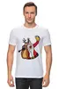 Заказать мужскую футболку в Москве. Футболка классическая Дед мороз от Easy-store - готовые дизайны и нанесение принтов.