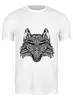 Заказать мужскую футболку в Москве. Футболка классическая Волк ( Wolf ) от Zamula - готовые дизайны и нанесение принтов.