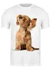 Заказать мужскую футболку в Москве. Футболка классическая Собака от Violet - готовые дизайны и нанесение принтов.