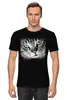 Заказать мужскую футболку в Москве. Футболка классическая  Кот/Cat от THE_NISE  - готовые дизайны и нанесение принтов.