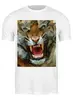 Заказать мужскую футболку в Москве. Футболка классическая Polygon tiger от scoopysmith - готовые дизайны и нанесение принтов.