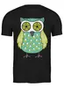 Заказать мужскую футболку в Москве. Футболка классическая Owl Here от oneredfoxstore@gmail.com - готовые дизайны и нанесение принтов.