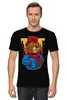 Заказать мужскую футболку в Москве. Футболка классическая Мишка модник  от T-shirt print  - готовые дизайны и нанесение принтов.
