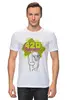Заказать мужскую футболку в Москве. Футболка классическая 420 от Weed Stuff`a - готовые дизайны и нанесение принтов.