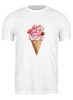 Заказать мужскую футболку в Москве. Футболка классическая Мороженое в рожке от tigerda  - готовые дизайны и нанесение принтов.
