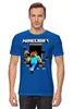 Заказать мужскую футболку в Москве. Футболка классическая MINECRAFT от balden - готовые дизайны и нанесение принтов.