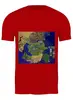 Заказать мужскую футболку в Москве. Футболка классическая Карта мира Ragnarok Online от posterman - готовые дизайны и нанесение принтов.