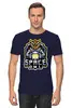 Заказать мужскую футболку в Москве. Футболка классическая Space Owl  от T-shirt print  - готовые дизайны и нанесение принтов.