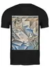 Заказать мужскую футболку в Москве. Футболка классическая Портрет Пабло Пикассо (Хуан Грис) от trend - готовые дизайны и нанесение принтов.