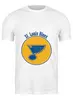 Заказать мужскую футболку в Москве. Футболка классическая St. Louis Blues  от kspsshop - готовые дизайны и нанесение принтов.