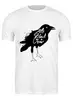 Заказать мужскую футболку в Москве. Футболка классическая Black crow от frau - готовые дизайны и нанесение принтов.