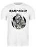 Заказать мужскую футболку в Москве. Футболка классическая Iron Maiden Band от Leichenwagen - готовые дизайны и нанесение принтов.
