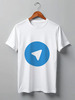 Заказать мужскую футболку в Москве. Футболка классическая Логотип Telegram от YellowCloverShop - готовые дизайны и нанесение принтов.