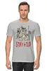 Заказать мужскую футболку в Москве. Футболка классическая Stay Wild от oneredfoxstore@gmail.com - готовые дизайны и нанесение принтов.