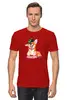 Заказать мужскую футболку в Москве. Футболка классическая Корги  от T-shirt print  - готовые дизайны и нанесение принтов.