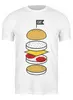 Заказать мужскую футболку в Москве. Футболка классическая Burger от megashmot - готовые дизайны и нанесение принтов.