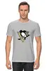 Заказать мужскую футболку в Москве. Футболка классическая Pittsburgh Penguins от BURNSHIRTS - готовые дизайны и нанесение принтов.