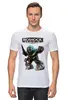 Заказать мужскую футболку в Москве. Футболка классическая Bioshock (logo) от karbafoss - готовые дизайны и нанесение принтов.