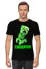 Заказать мужскую футболку в Москве. Футболка классическая MINECRAFT CREEPER от weeert - готовые дизайны и нанесение принтов.