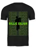 Заказать мужскую футболку в Москве. Футболка классическая Billie Eilish логотип от Павел Павел - готовые дизайны и нанесение принтов.