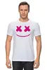 Заказать мужскую футболку в Москве. Футболка классическая Marshmello               от T-shirt print  - готовые дизайны и нанесение принтов.