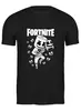 Заказать мужскую футболку в Москве. Футболка классическая Fortnite, Marshmello от geekbox - готовые дизайны и нанесение принтов.
