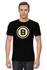 Заказать мужскую футболку в Москве. Футболка классическая Boston Bruins / NHL USA от KinoArt - готовые дизайны и нанесение принтов.