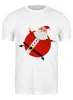 Заказать мужскую футболку в Москве. Футболка классическая Santa от Илья Щеблецов - готовые дизайны и нанесение принтов.