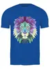 Заказать мужскую футболку в Москве. Футболка классическая Лев - LIon от trend - готовые дизайны и нанесение принтов.