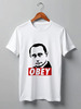 Заказать мужскую футболку в Москве. Футболка классическая Путин Obey от printik - готовые дизайны и нанесение принтов.